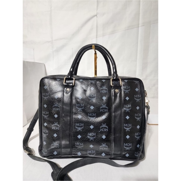 Authentic MCM Visetos Briefcase/Laptop Bag Black - Picture 15 of 15